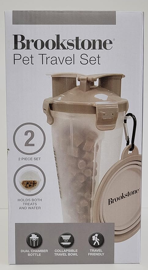 Brookstone Pet Travel Set Maxxitreats